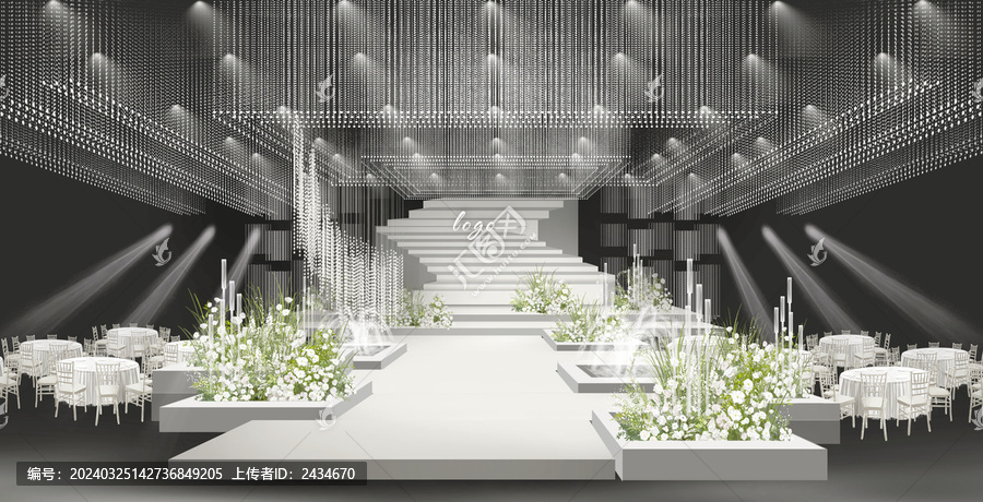 白綠色水晶婚禮