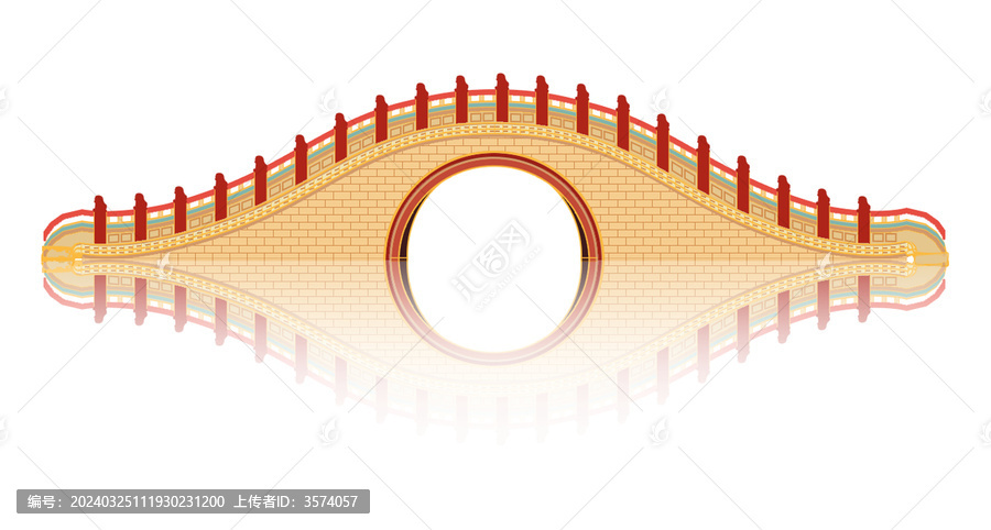 手繪拱橋