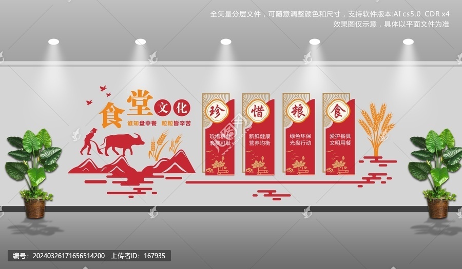 食堂文化墻