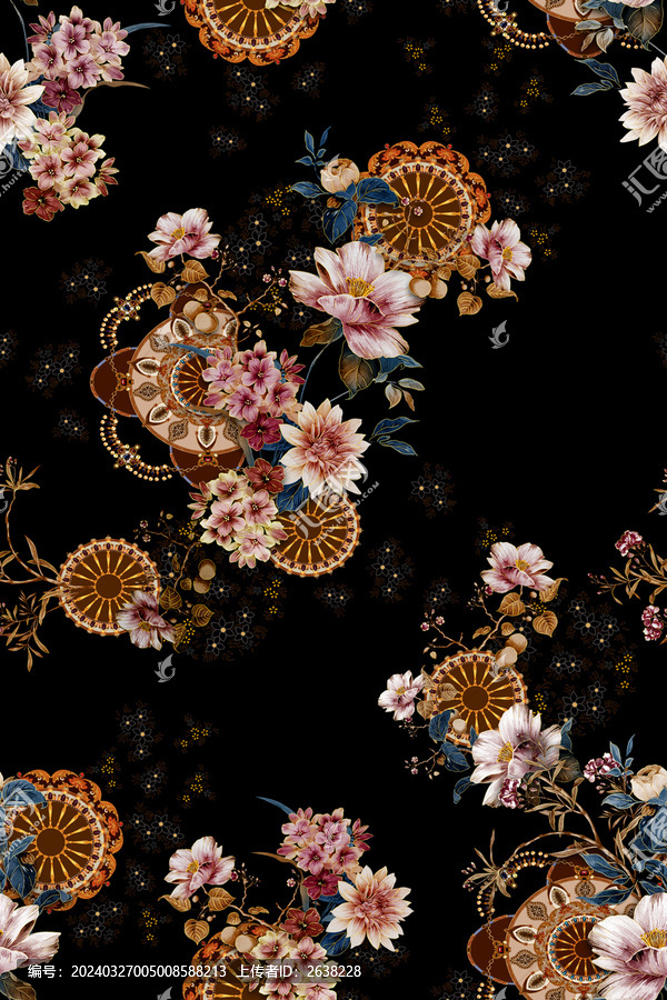 精典國(guó)風(fēng)小花卉