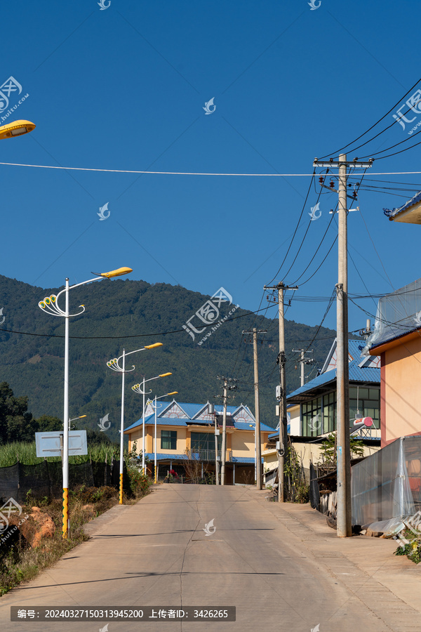 傣族寨子里的街道