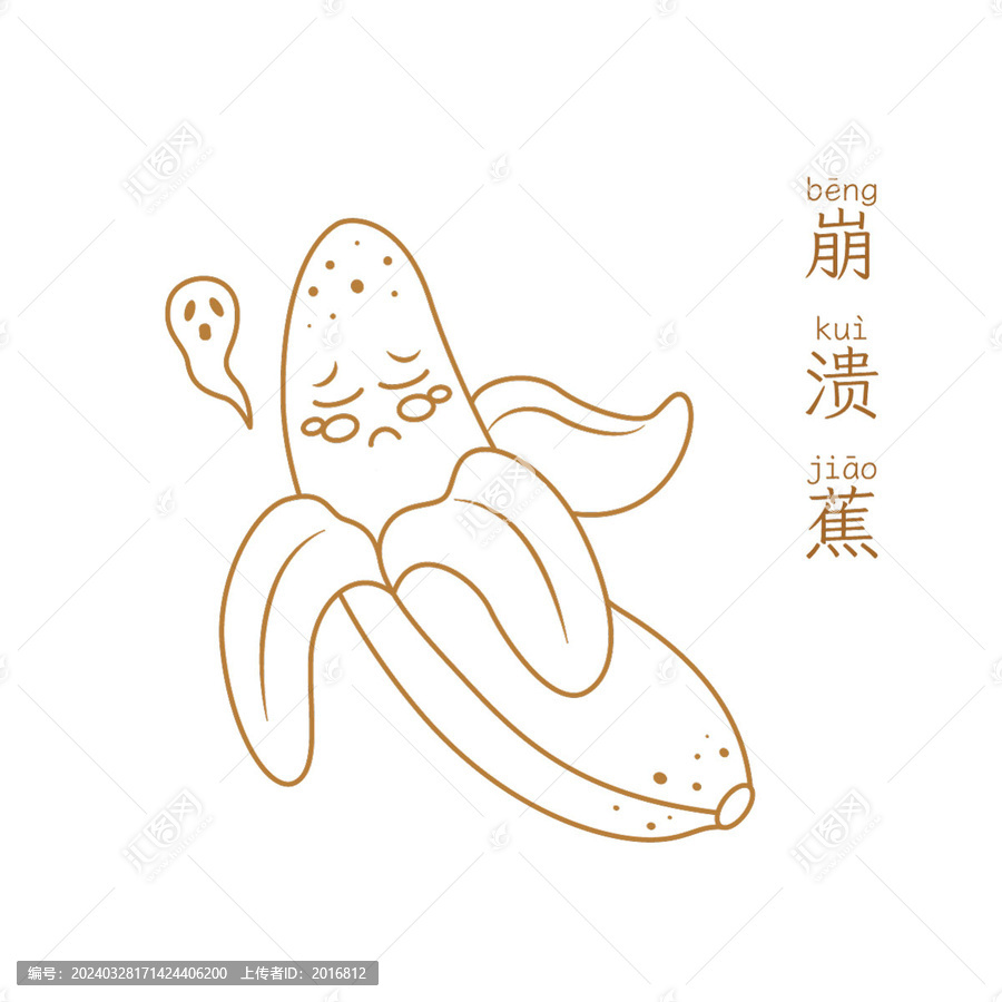 香蕉卡通形象