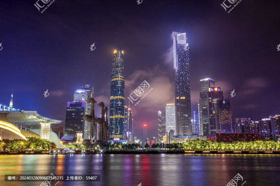 广州珠江新城夜景