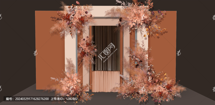 秋色婚禮迎賓區(qū)秋色花藝