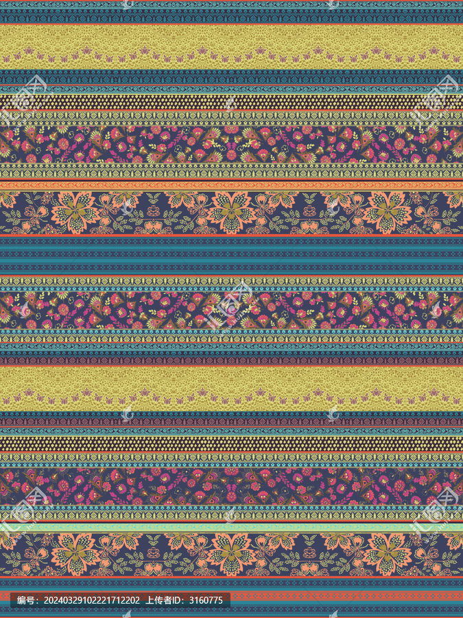 橫條小碎花