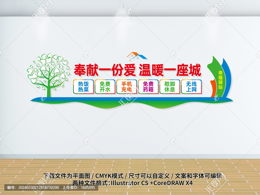 幸福驛站文化展板