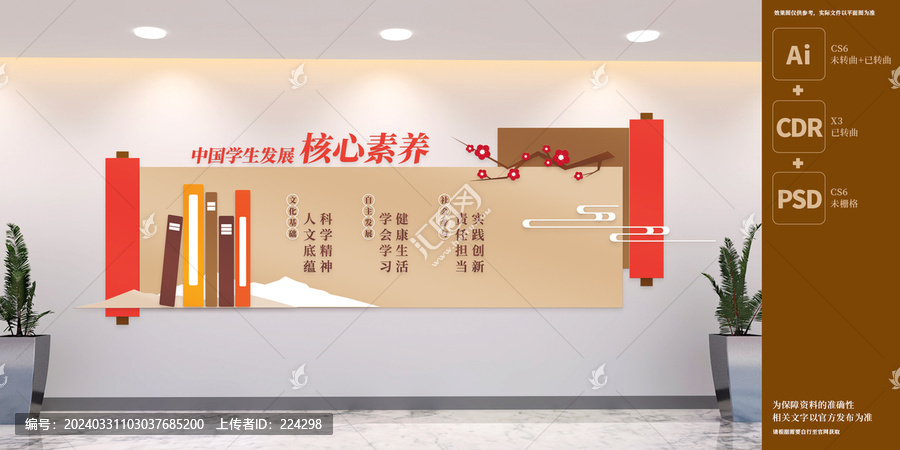 中國學生發(fā)展核心素養(yǎng)文化墻