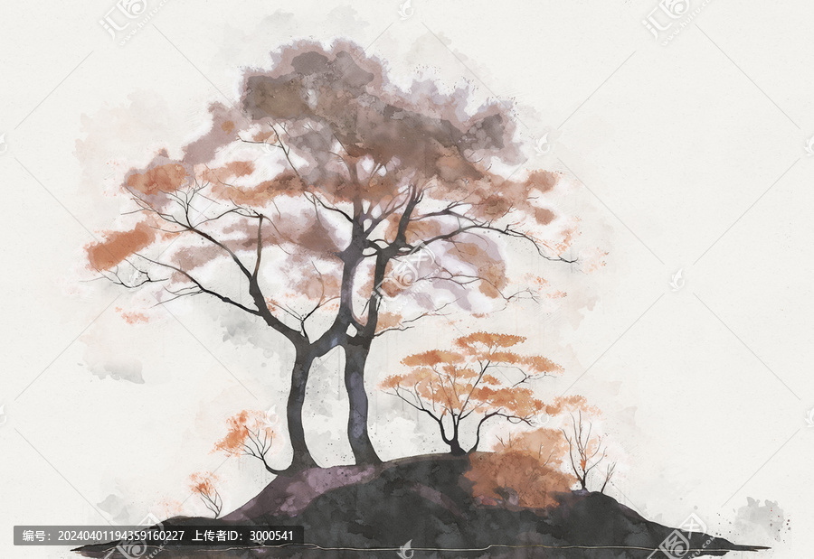 意境樹背景墻