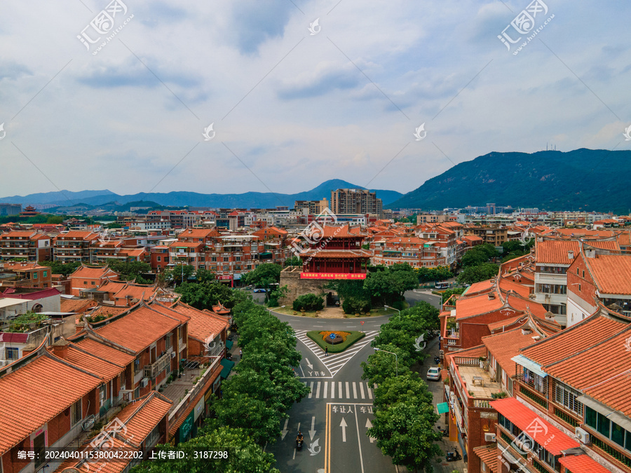 福建泉州朝天门古城门历史古建筑