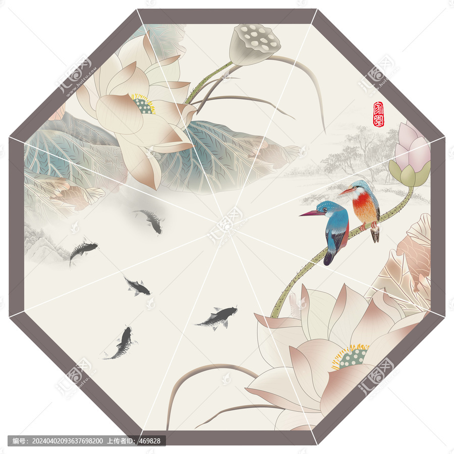 荷葉翠鳥