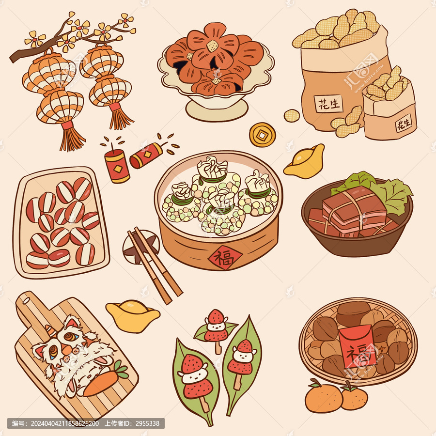 年味美食貼紙
