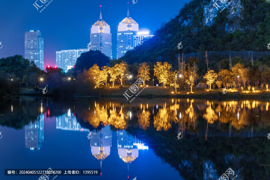 桂林临桂新区夜景