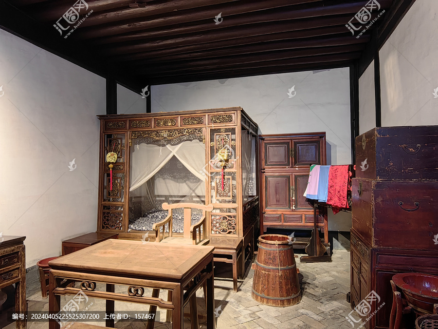古代卧房卧室家具