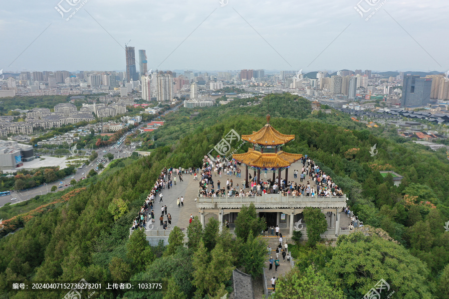 航拍徐州云龙山观景台