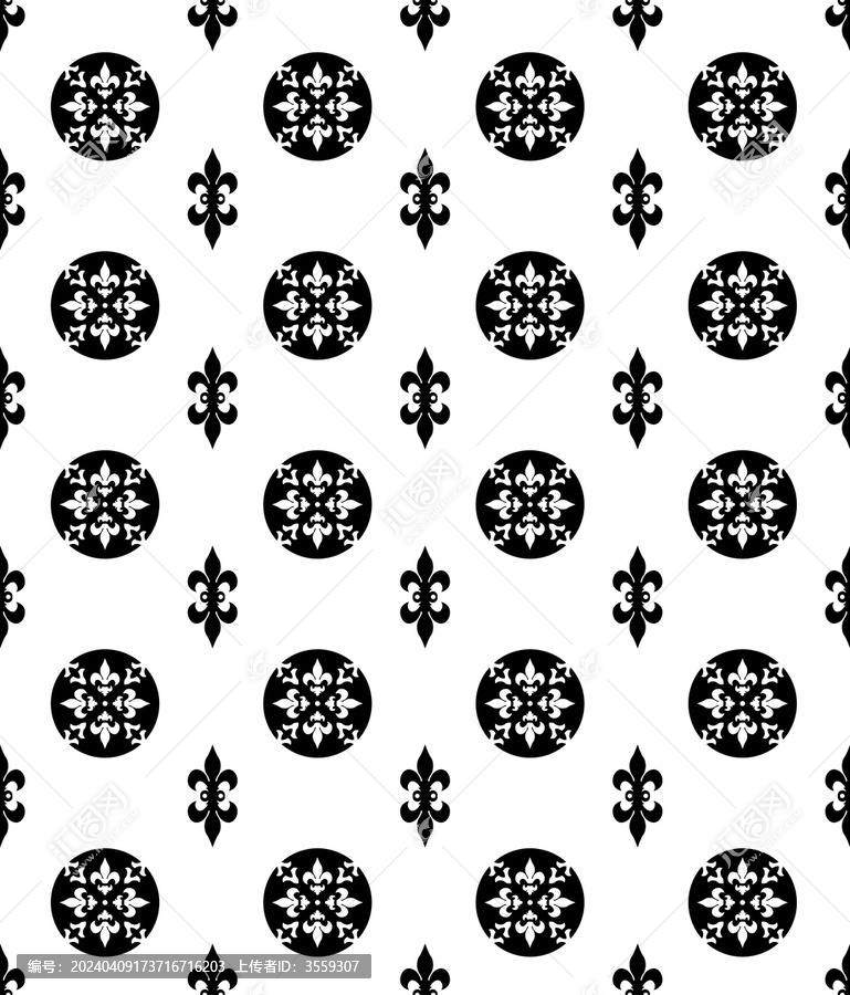 国风圆形花瓣传统纹样设计