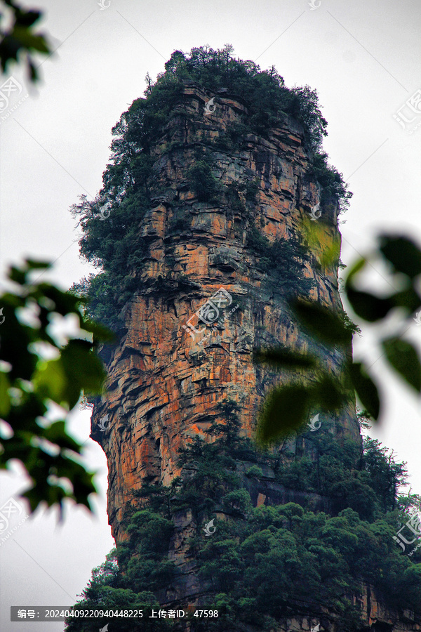 张家界武陵源地质地貌怪石嶙峋