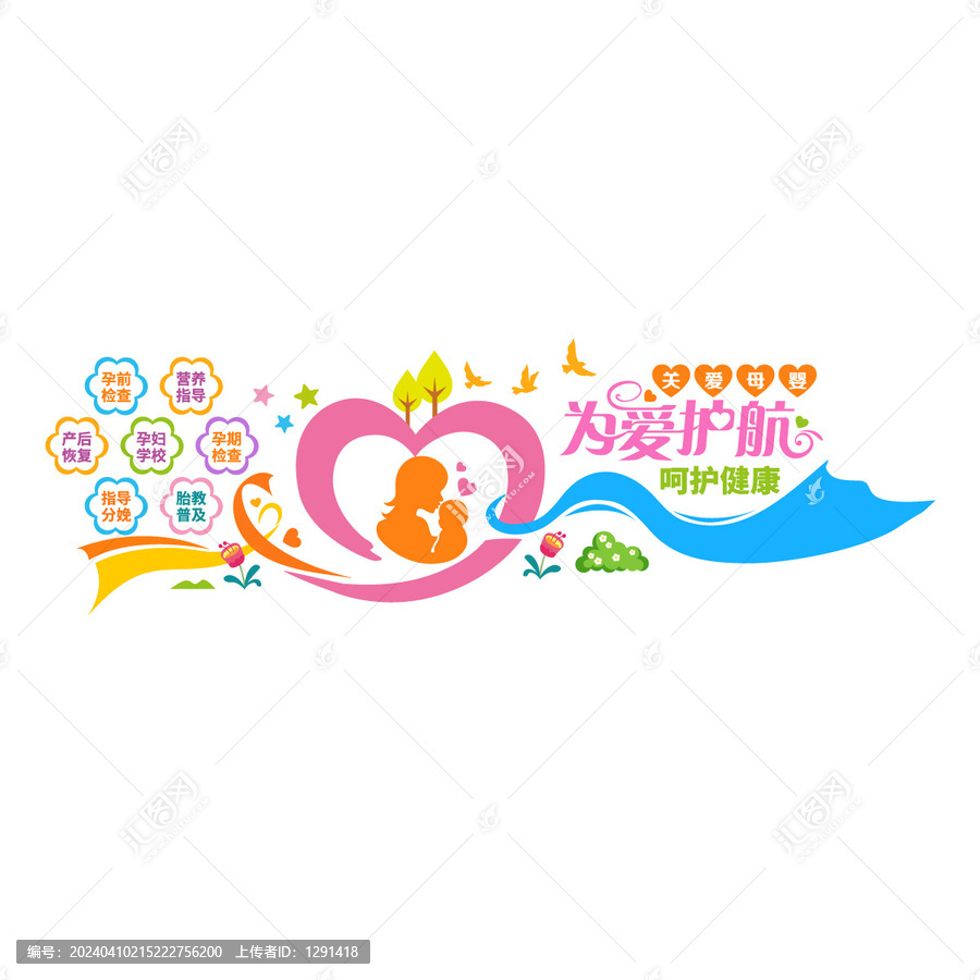 婚檢孕檢文化墻