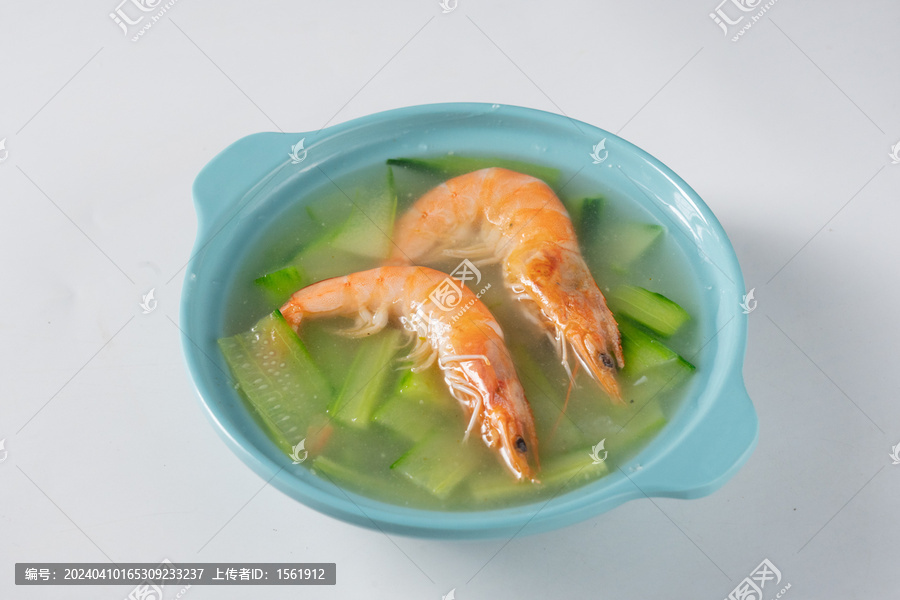 鲜虾老黄瓜汤