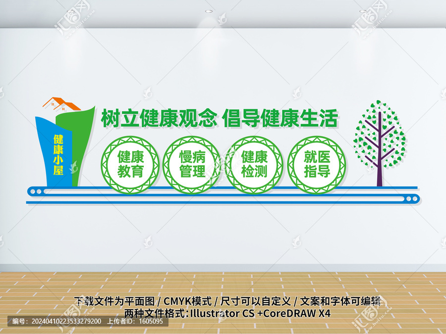 健康小屋文化墻