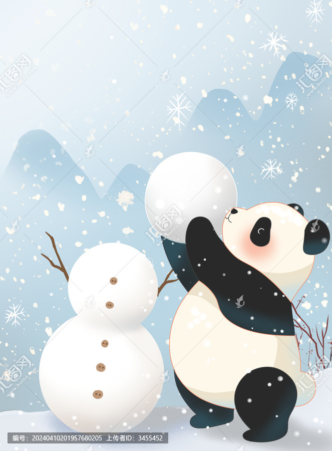 熊貓二十四節(jié)氣全套之大雪