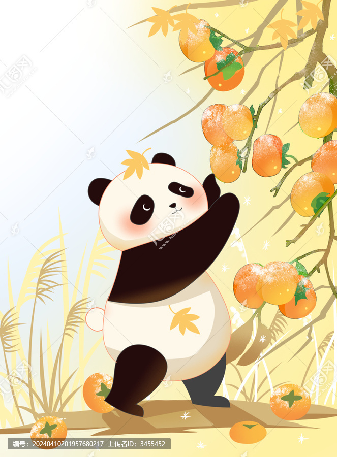 熊貓二十四節(jié)氣全套之霜降