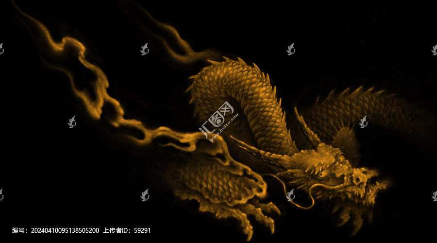 手繪傳統(tǒng)金龍