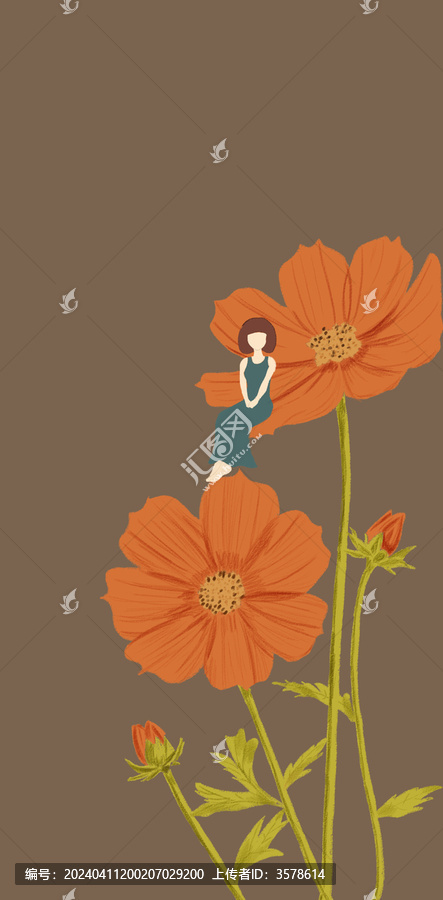 花語系列手機殼之小雛菊