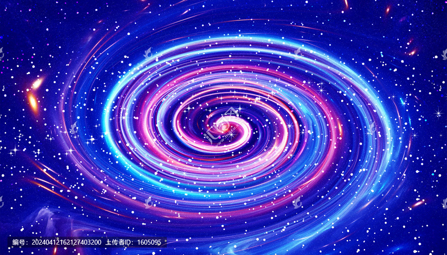 夢幻唯美旋渦星空圖