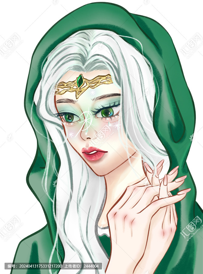 精靈少女插畫