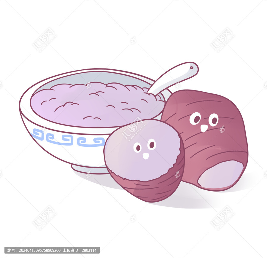卡通芋泥