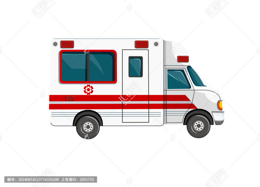 卡通救護車