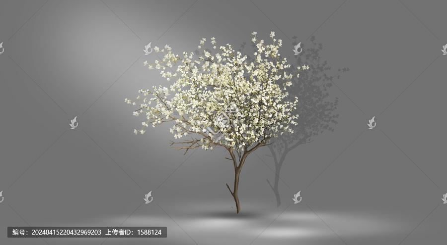 白色韩式婚礼花树