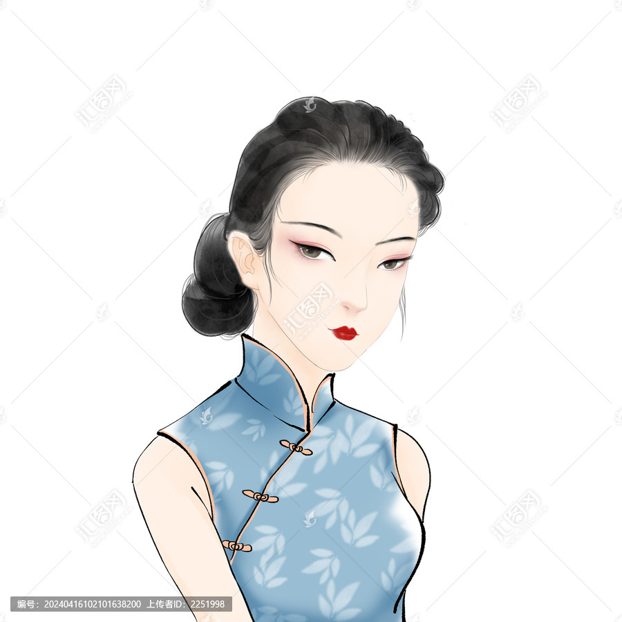 古風(fēng)旗袍美女