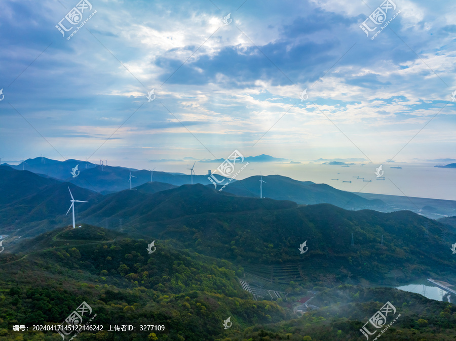 宁波北仑总台山风车