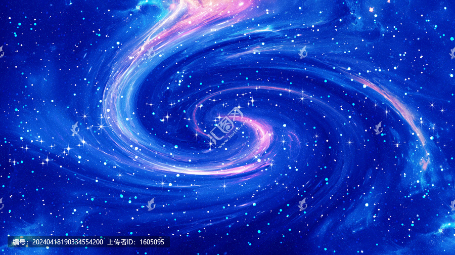 藍(lán)色漩渦星空背景