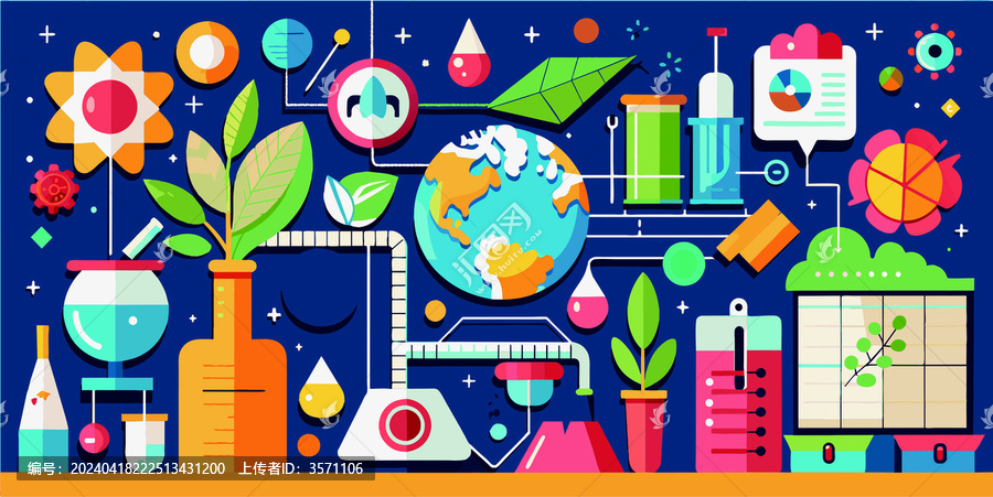 公司科學科技文化背景墻學校