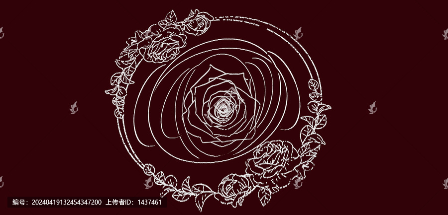 圓形花紋紋理