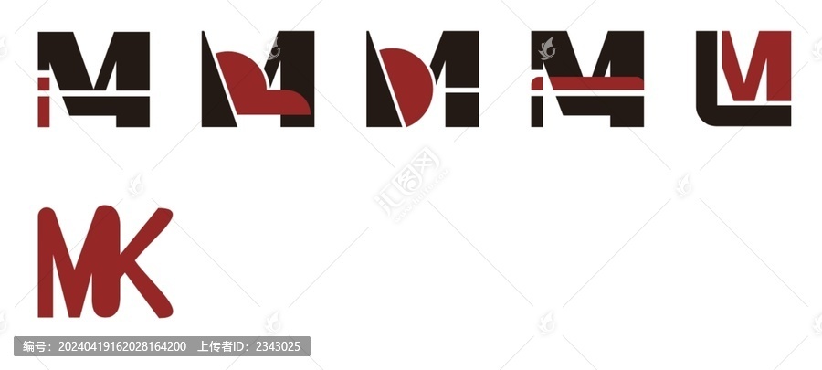 字母M的logo制作