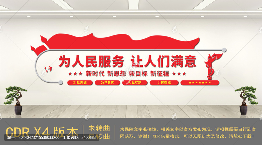 為人民服務(wù)黨建文化墻