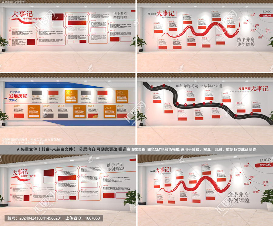 全套發(fā)展歷程文化墻