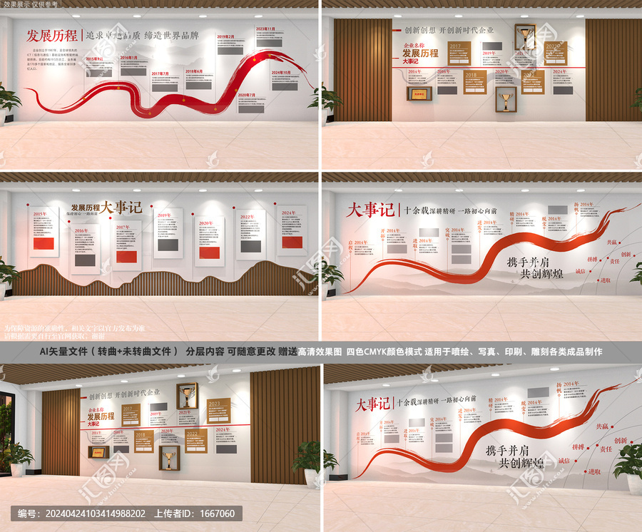 全套發(fā)展歷程文化墻