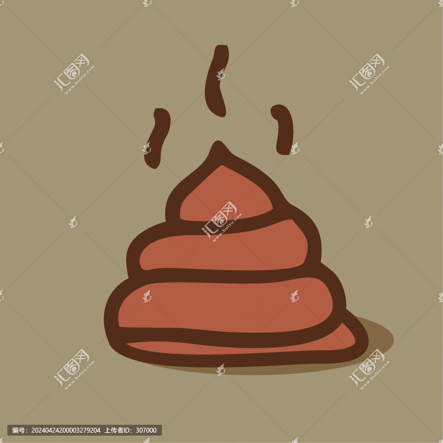 一坨臭臭的屎粑粑大便屎圖片矢量