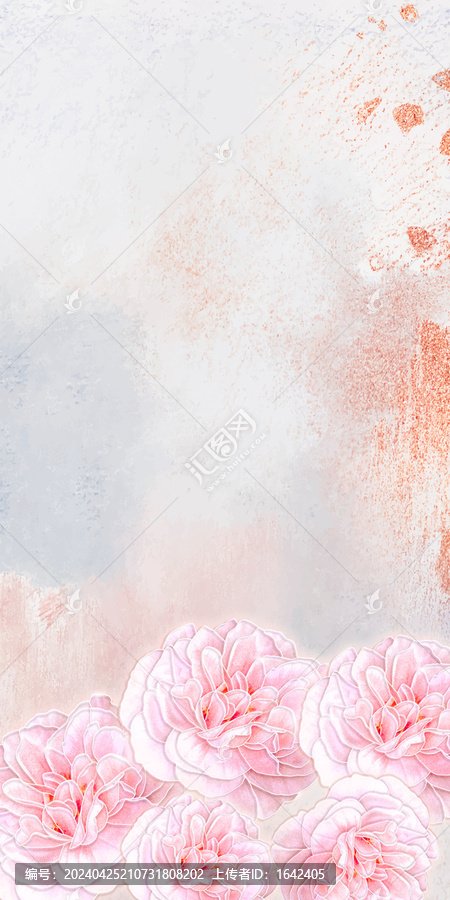 抽象背景花卉印花圖案