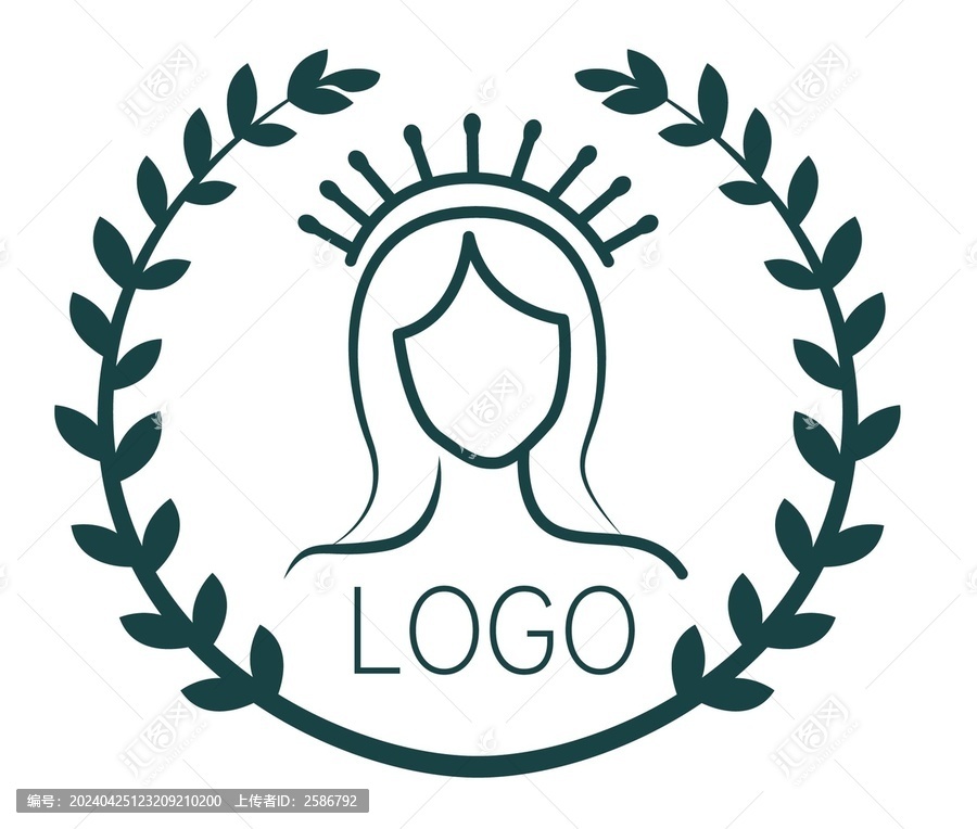 女性女王LOGO圖標(biāo)