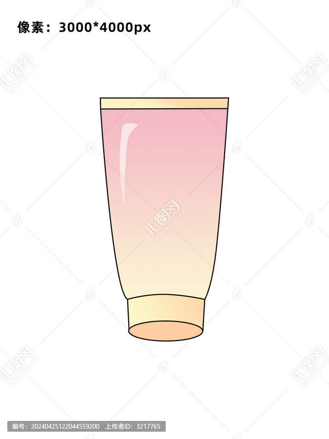 護(hù)手霜漸變插畫