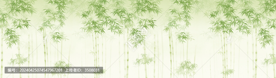 新中式花鳥竹林