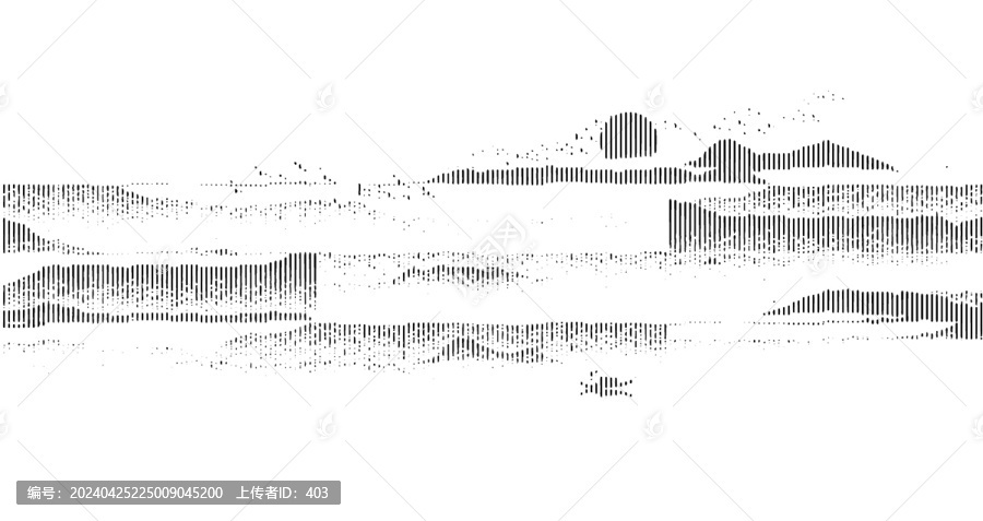 矢量豎紋線條山水肌理紋