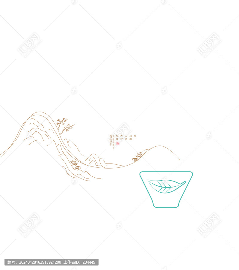 山水線條