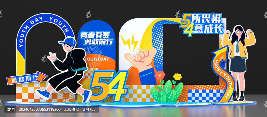 五四青年節(jié)拍照框