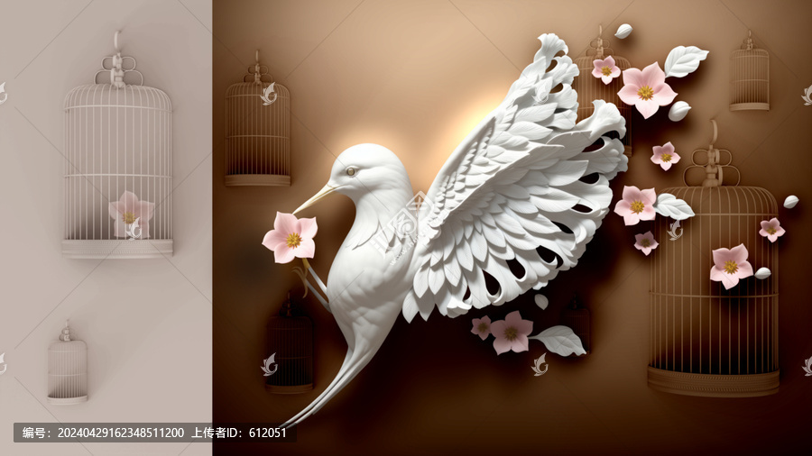 花鳥(niǎo)裝飾畫(huà)